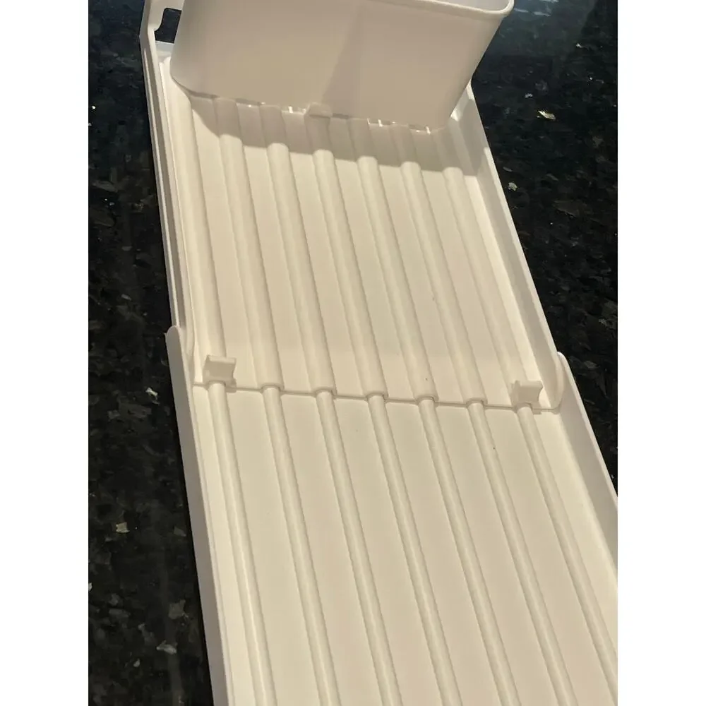 Small Expandable Dish Drying Rack White